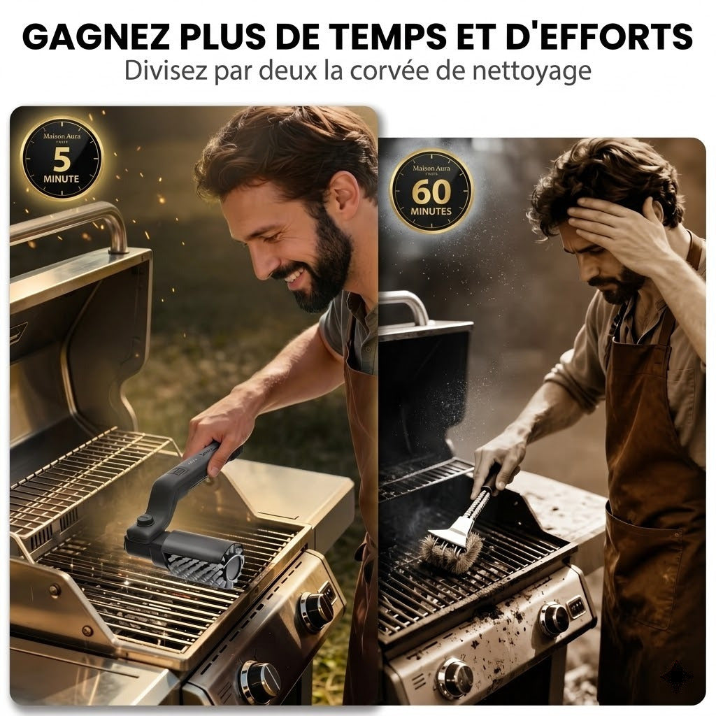 Grill Aura Pro - Brosse BBQ électrique rotative
